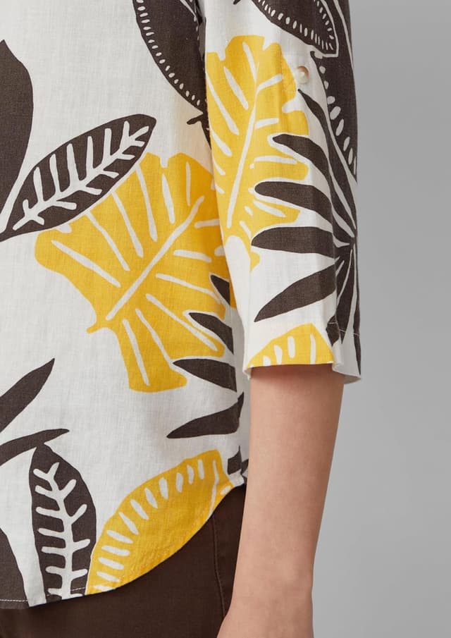 Thumbnail 4 de s.Oliver Bluse aus Leinenmix mit 3/4-Ärmeln