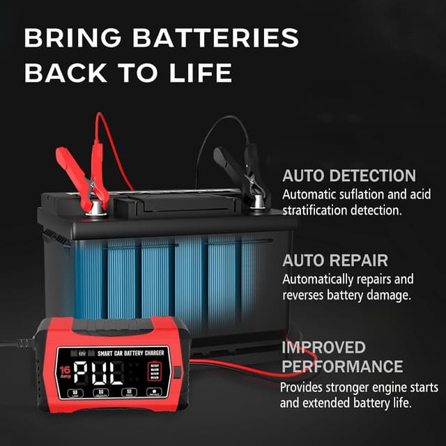 Thumbnail 6 de 16A 6V 12V 24V battery charger