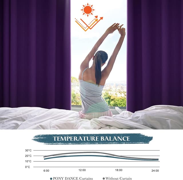 Detalle de PONY DANCE Vorhang 240×140 cm Verdunkelungsvorhang 🎀