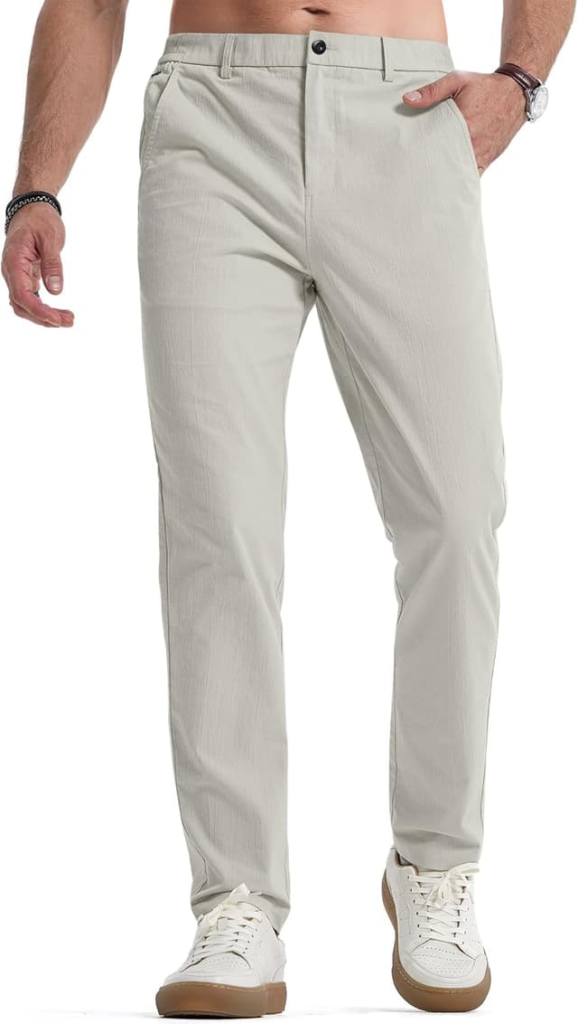 Detalle de Herren Chinohose Stretch Regular Fit S-3XL