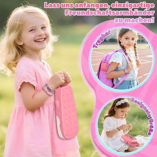 Thumbnail 3 de Euclidean Cube Freundschaftsarmband Selber Machen Rosa