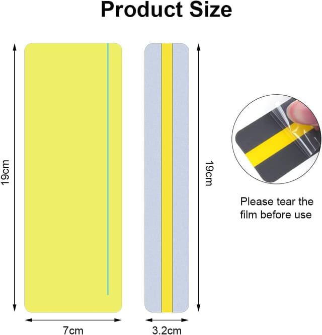 Detalle 2 de Vicloon Strisce di lettura guidate (16 pezzi) per segnalibri trasparenti multicolore, supporto per dislessia
