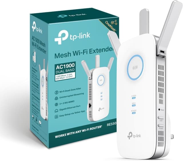Imagen de TP-Link RE550 AC1900 WiFi extender with Gigabit port en OfertitasTOP