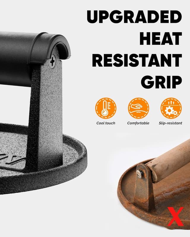 Thumbnail 1 de HULISEN Cast Iron Burger Press