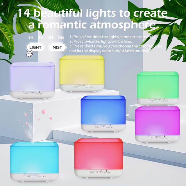 Thumbnail 2 de GeeRic Essential Aroma Diffuser 600ml