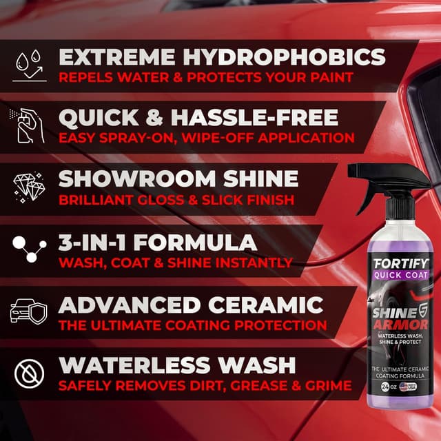 Detalle de Shine Armor Fortify Quick Coat 16FlOz Car Wax Spray