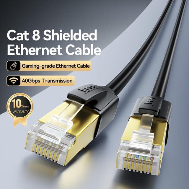 Detalle 2 de DiamondTiger Cat 8 Ethernet Cable 2Packs