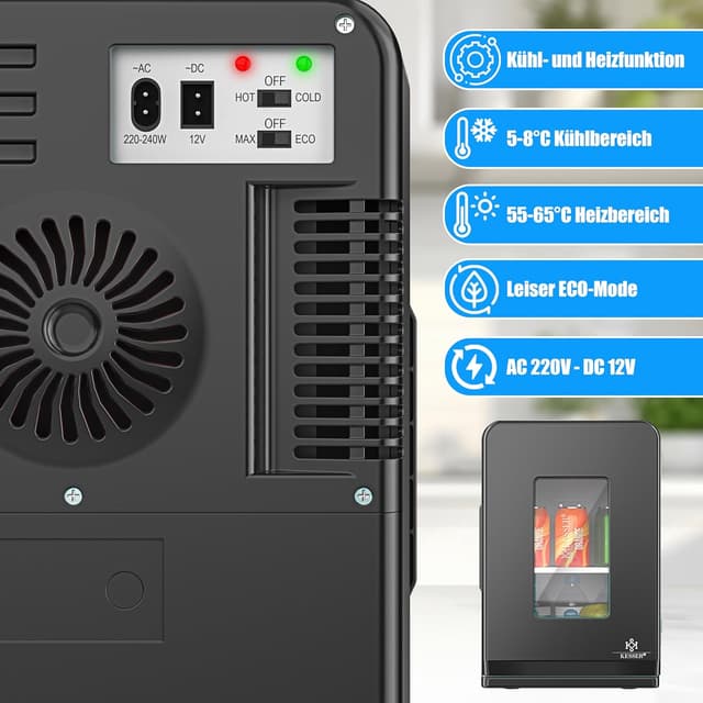 Thumbnail 2 de KESSER® 2in1 Mini Kühlschrank 15 Liter