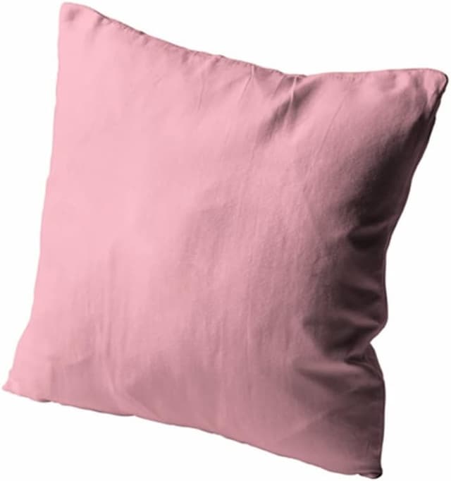 Detalle de Amolavet Kissenbezug 80x80 Rosa – 2er-Set mit Hotelverschluss aus 100% gebürsteter Mikrofaser