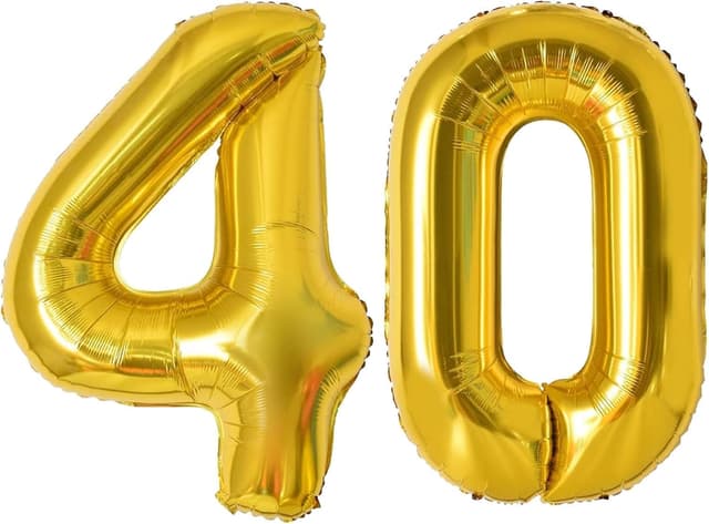 Imagen de LAC Ballon 40 Ans Doré Décoration en OfertitasTOP