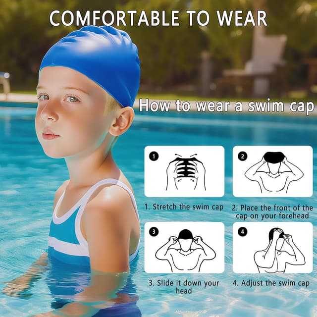 Thumbnail 3 de Xcdhemde Bonnet de Bain Enfant silicone