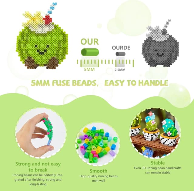 Thumbnail 2 de Set 4300 perline da stirare 5 mm, 24 colori 🎨