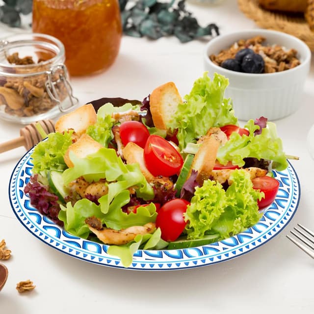 Detalle de Clawsoff 8.5 Inch Paper Plates Bulk (280 Count) — Heavy-Duty Cut & Soak Proof Disposable Plates