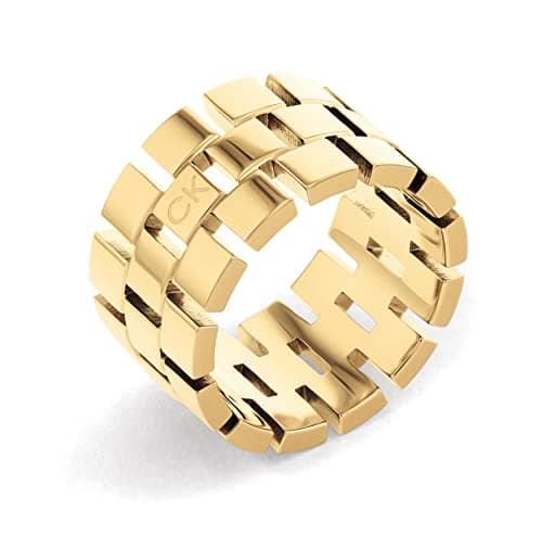 Imagen de Calvin Klein 35000325D Anillo Geometric en oro amarillo 💍 en OfertitasTOP