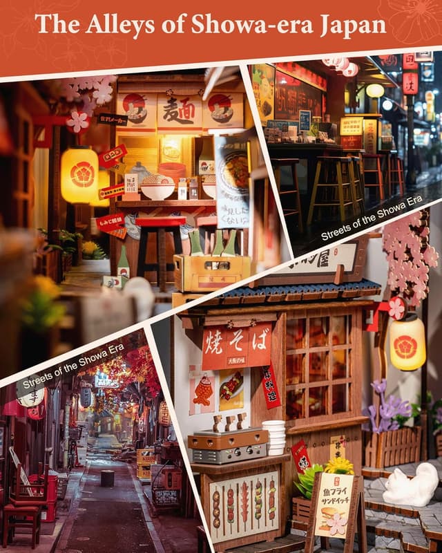 Thumbnail 1 de Rolife Book Nook Kit Sakura Wine Alley miniature diorama