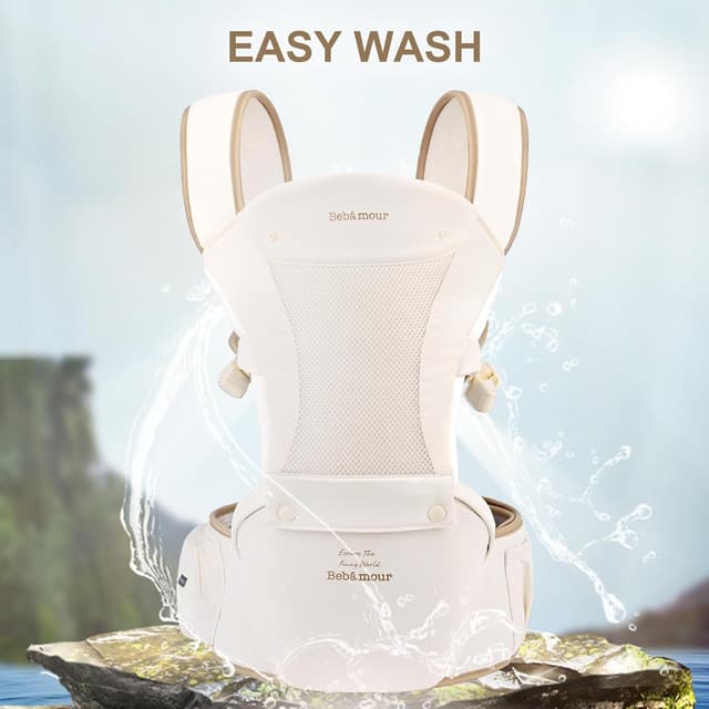 Thumbnail 6 de Bebamour Baby Carrier Newborn to Toddler Hipseat (0–36 months) in Blue