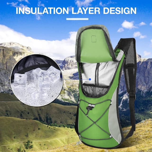Detalle 2 de KUYOU Running Hydration Vest with 2L Insulated Water Bladder