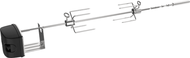 Detalle de Weber Drehspieß Genesis 2/3 Brenner – elektrischer Drehspieß-Aufsatz für Weber Genesis-Grills
