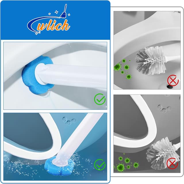 Thumbnail 6 de wlich Disposable Toilet Brush with 48 Refills