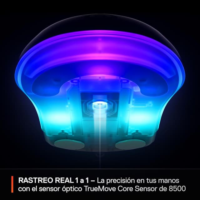 Detalle 1 de SteelSeries Rival 3 Gen 2 Ratón Gaming 8500 DPI RGB ⚪