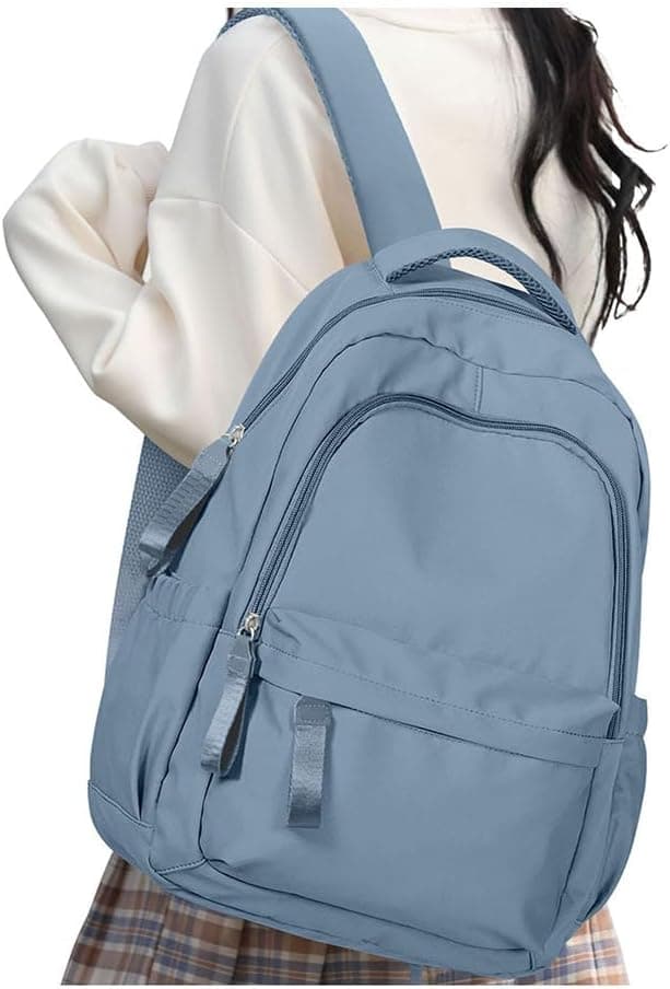 Detalle de HYC00 HYC00 Rucksack Damen Schulrucksack für 14-Zoll-Laptop (Schwarz)