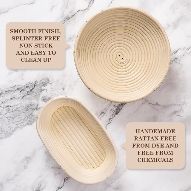 Detalle de Rattan proofing basket 23cm for artisan bread