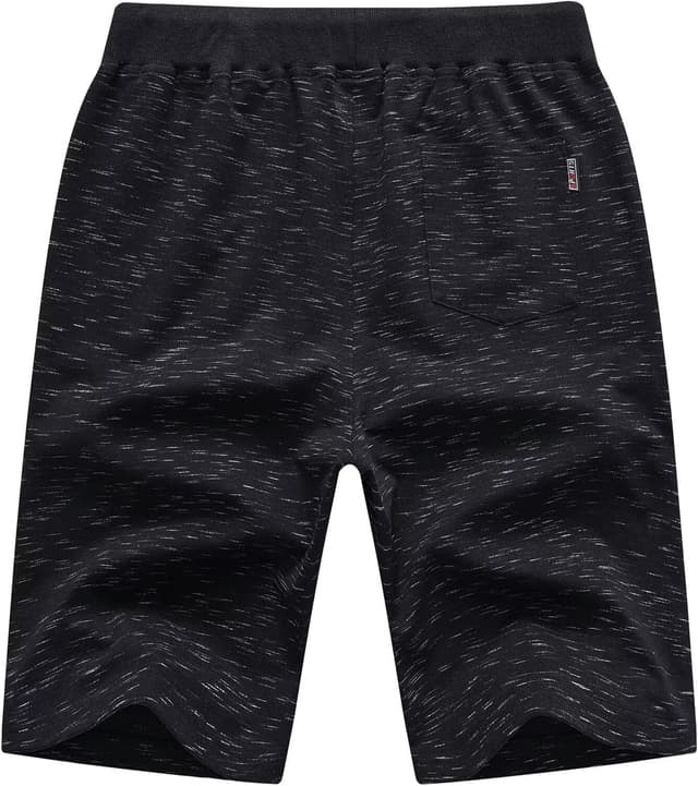 Detalle de QPNGRP Men’s Casual Shorts with Elastic Waist, Drawstring & Zipper Pockets