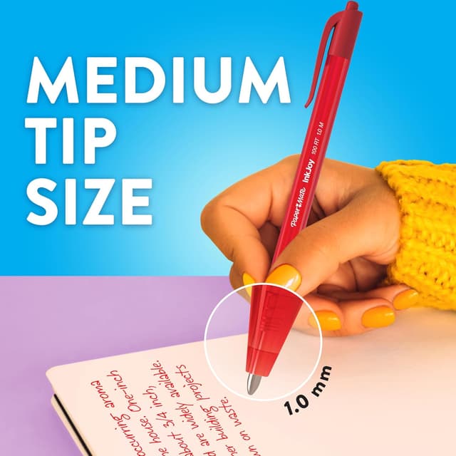 Thumbnail 6 de Paper Mate InkJoy 100RT Retractable Ballpoint Pens (Medium 1.0mm) – Black, 20 Pack