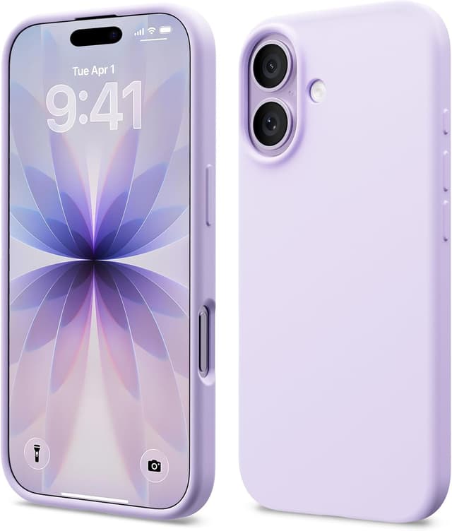 Detalle de ACRONIX Compatible iPhone 17 Case 6.3" Slim Liquid Silicone Cover (Purple)