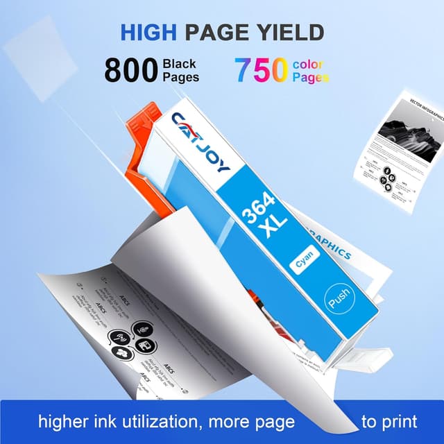 Thumbnail 2 de CATJOY 364XL HP ink cartridges