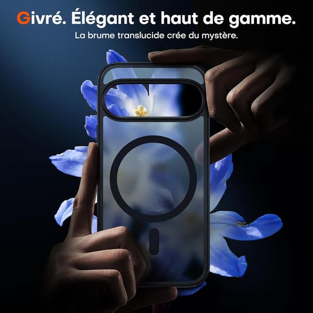 Detalle 2 de Coque magnétique TAURI pour Google Pixel 10 Pro XL compatible MagSafe (noir mat, ultra-mince)