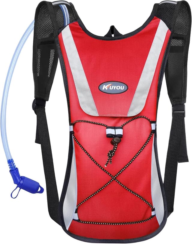 Thumbnail 6 de KUYOU Running Hydration Vest with 2L Insulated Bladder, Reflective Strips & Emergency Whistle