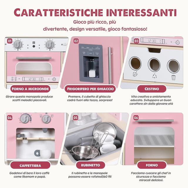 Detalle de Set cucina bambini EDUBEBO 99 cm