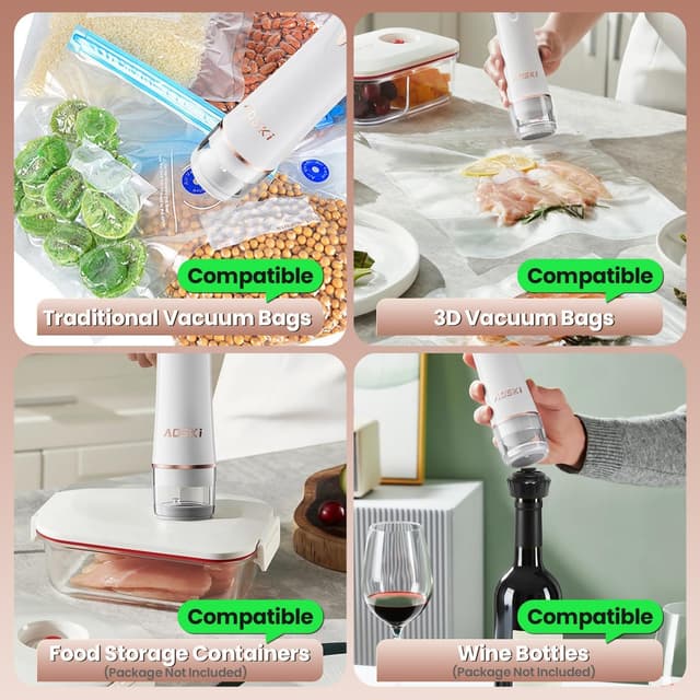 Thumbnail 6 de Compact Vacuum Sealer Handheld Vacuum Sealer for Food