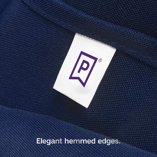 Detalle de Gee Di Moda Rectangle Tablecloth (90 x 132 Inch) Navy Blue for 6 Foot Tables