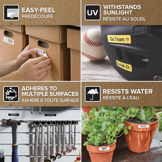 Thumbnail 5 de DYMO D1 etichette autoadesive 12 mm x 7 mm, 4 pezzi 🏷