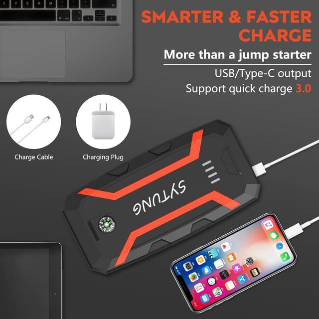 Detalle 2 de SYTUNG jump starter 2000A car booster pack