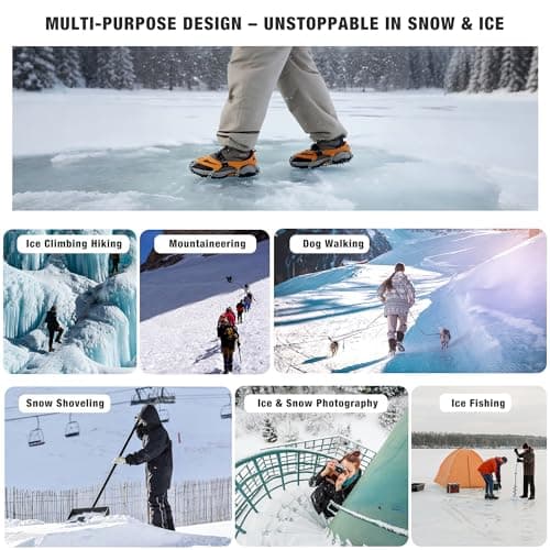 Thumbnail 6 de Unigear Crampons 24-point ice cleats for hiking