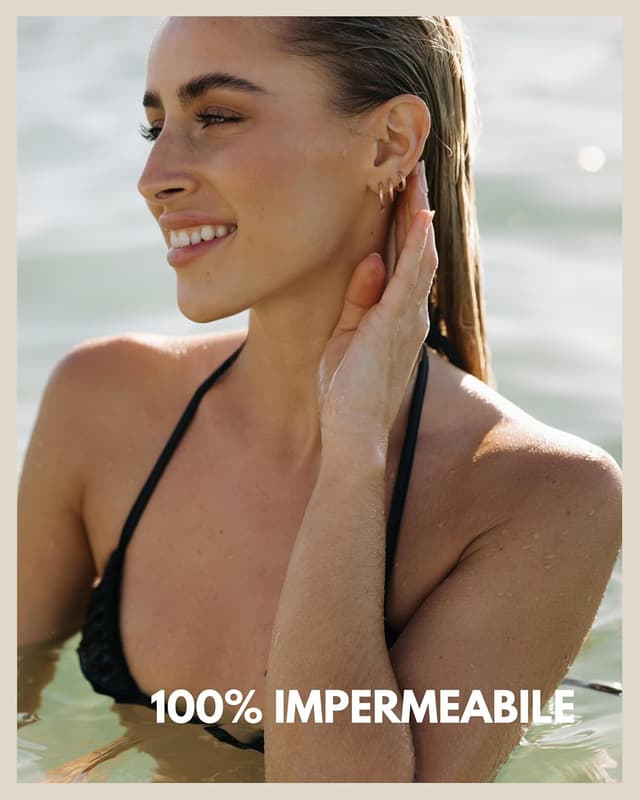 Detalle de GD GOOD.designs set orecchini a cerchio in acciaio inossidabile, 3 paia con mini cerchi (12/14/16 mm)