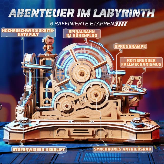 Detalle de ROBOTIME EGC01 3D-Puzzle 653 Teile 🧩