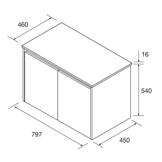 Thumbnail 1 de Salgar Mueble de baño Noja 2 puertas 📐