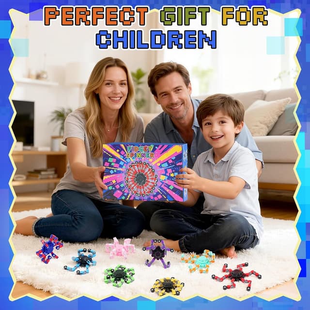 Thumbnail 4 de Transformable Robot Fidget Spinner