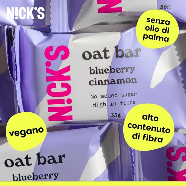 Thumbnail 3 de N!CK'S Barrette d'avena Mirtillo Cannella 35 g