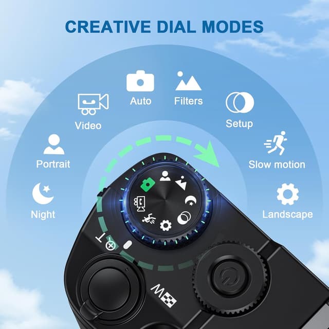 Detalle 2 de Digital Camera 64MP 4K Vlogging Camera with 16X Zoom