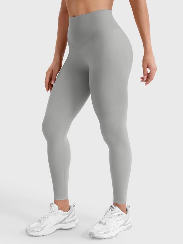 Detalle 2 de YEOREO Damen Sport-Leggings „Invisible Scrunch“ mit hoher Taille (90% Nylon, 10% Elasthan)