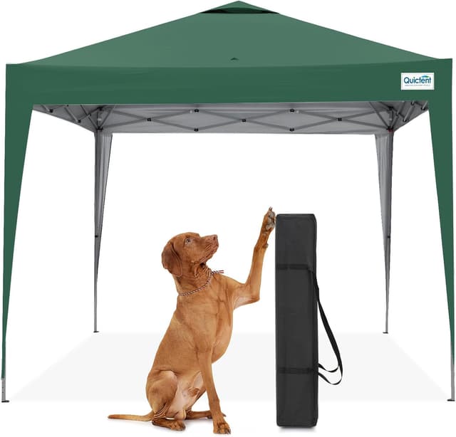 Detalle de Quictent Gazebo pieghevole impermeabile 3 x 3 m verde con protezione UV 50+
