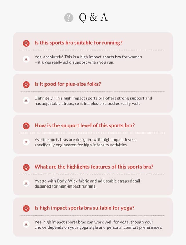 Thumbnail 6 de Yvette High Impact Adjustable Criss Cross Back Sports Bra (Full Support for Large Bust)