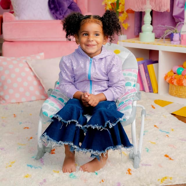 Detalle de Bright Starts Rosy Rainbow Rocker 40 lb