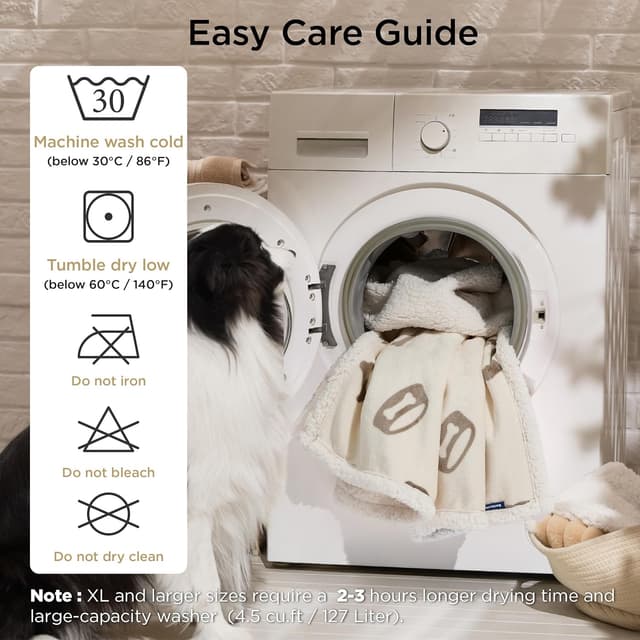 Thumbnail 3 de Bedsure 102x76cm Waterproof Dog Blanket