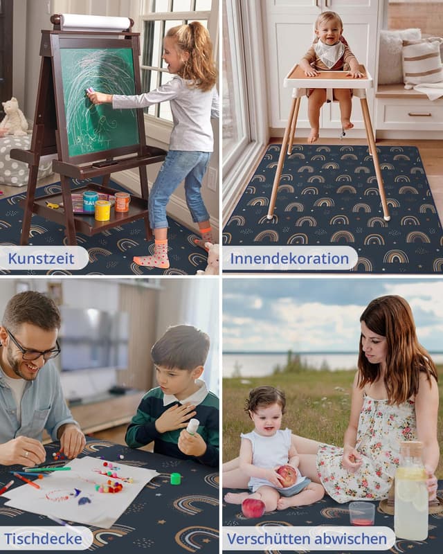 Thumbnail 6 de Blissful Diary Baby-Spritzschutzmatte 128 x 128 cm